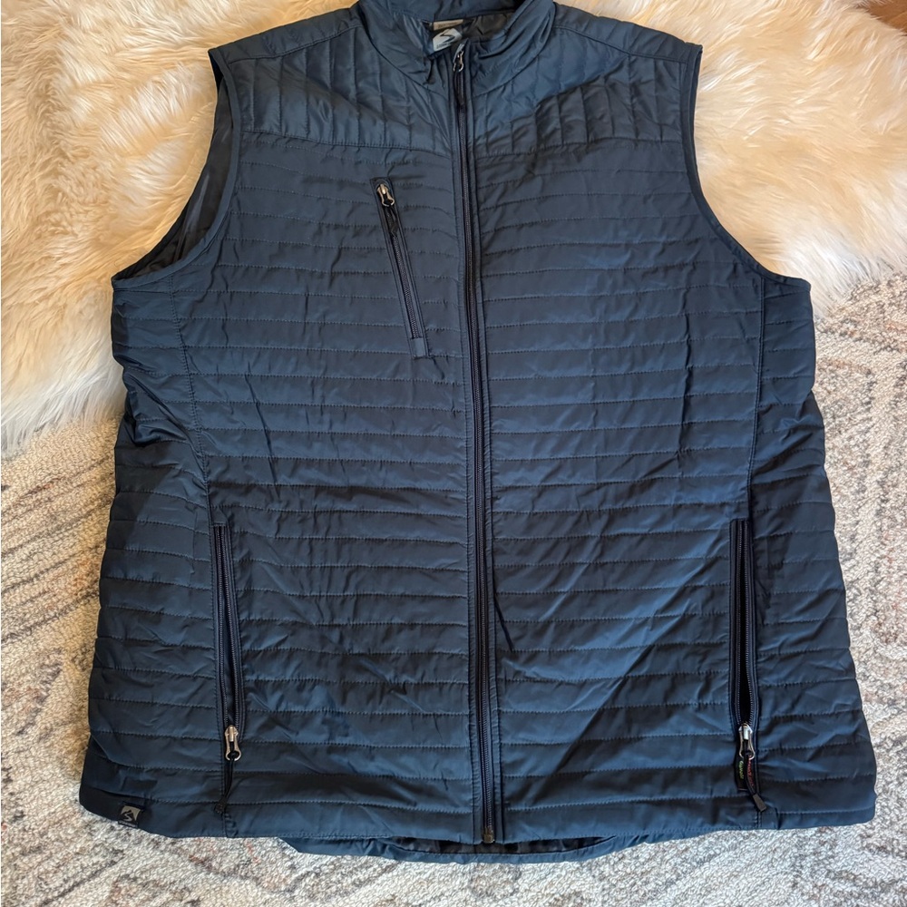 Men's Black Quilted Vest